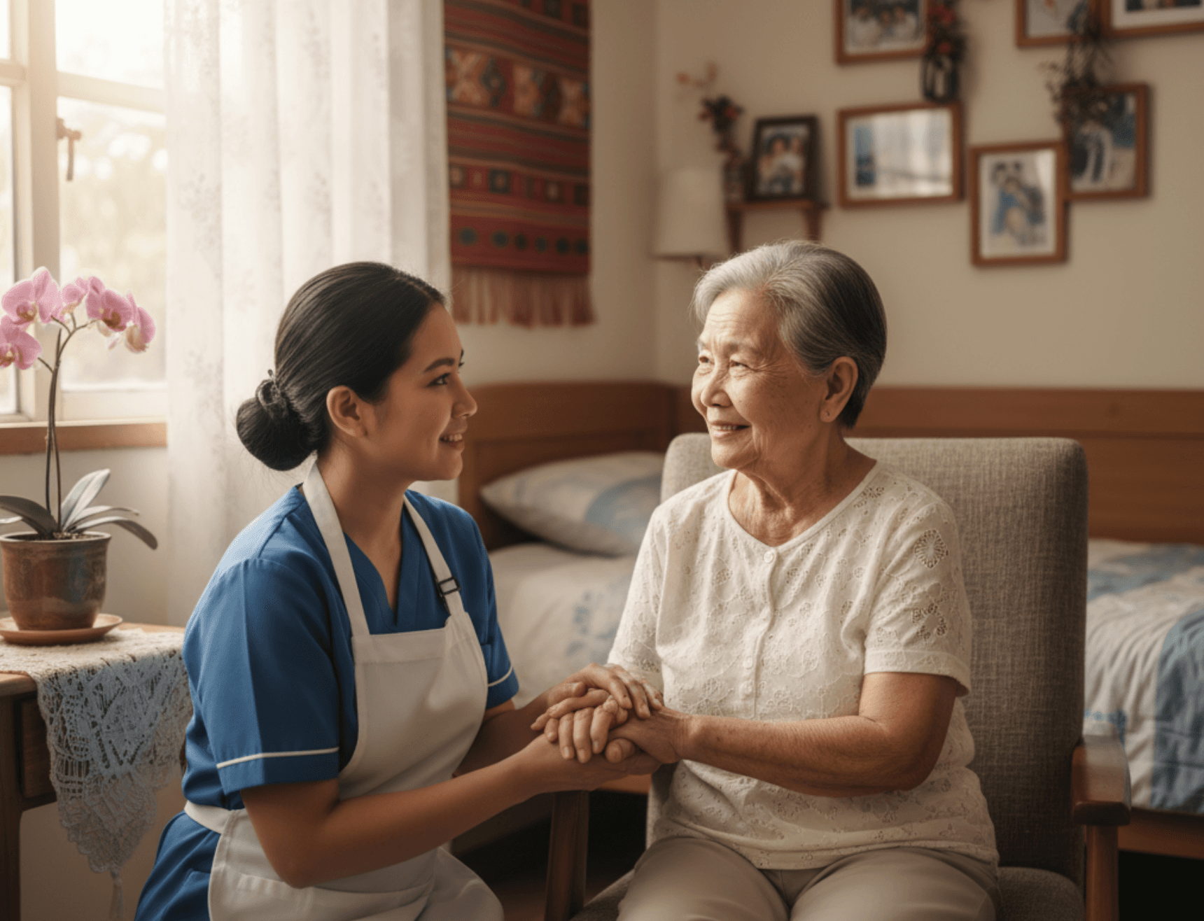 Professional home health aide assistance